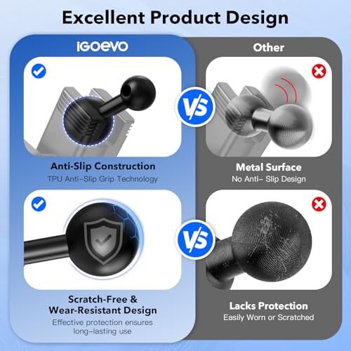iGoevo 1-Inch B Size Ball Magnetic Phone Mount – Compatible with RAM Bases, Strong Magnet Car Holder for MagSafe and Metal Plate Phones, Dashboard Installation - Image 4
