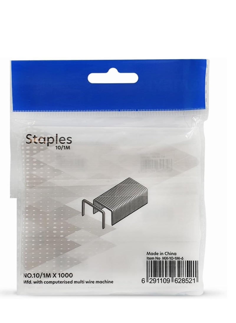 Maxi Maxi No10-1M Staple Pins 6Pkts in a Poly Bag (6000 Staples)  - Image 4