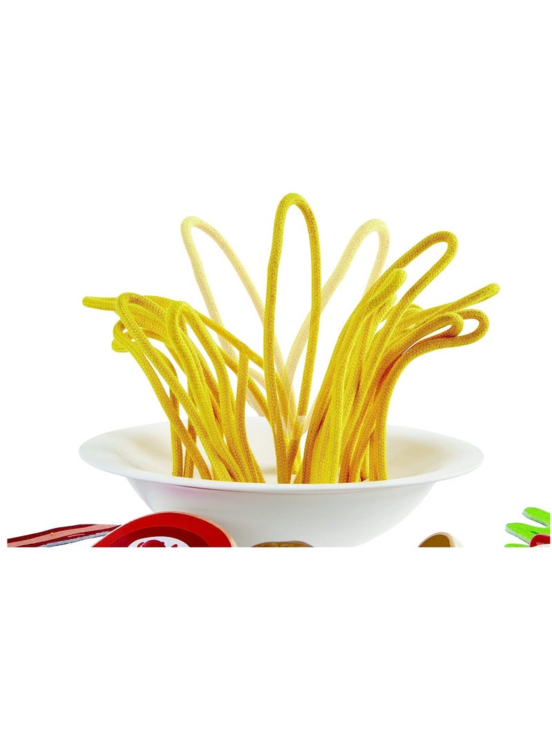 Hape مجموعة ألعاب المطبخ والطعام هابي سيللي سباغيتي 13 قطعة - Image 3