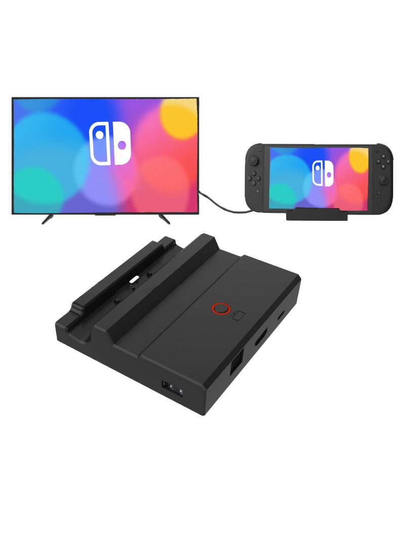 التنين العاصف محطة إرساء لجهاز Switch 2 للألعاب، شاحن محول ألعاب عالي الدقة، محطة إرساء محمولة للتلفزيون، تدعم منفذ HDMI 4K / منفذ USB / منفذ شحن Type-C - Image 1