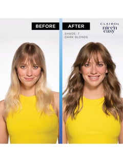 CLAIROL Nicen Easy Crème Natural Looking Oil Infused Permanent Hair Dye 7A 7C Dark Ash Blonde  - Image 4