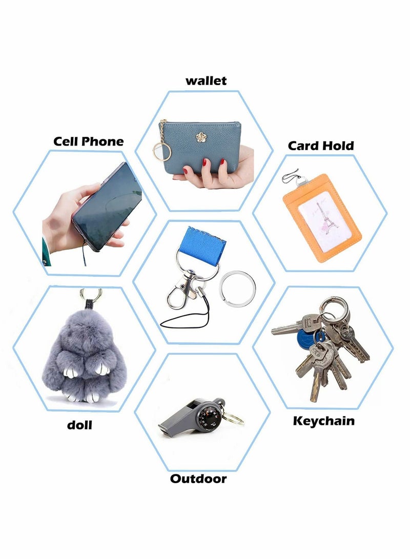 Y&D Cool Lanyard Cute Neck Lanyard Key Wallet ID Holder Premium Soft Silk Strap Ladies Men's Key 2Pcs - Image 2