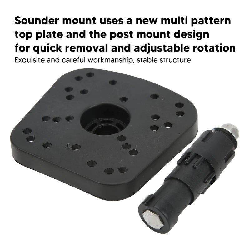 Universal Fishfinder Mount ABS Metal Adjustable Rotation Quick Release Base Stable - Image 4