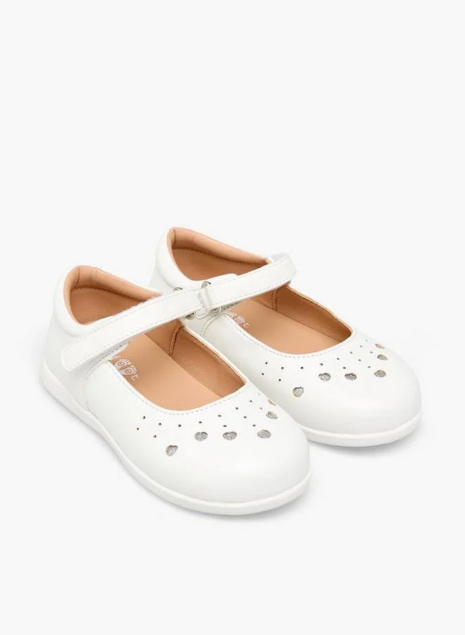 بيرفيت Girls Hook & Loop Mary Jane Shoes