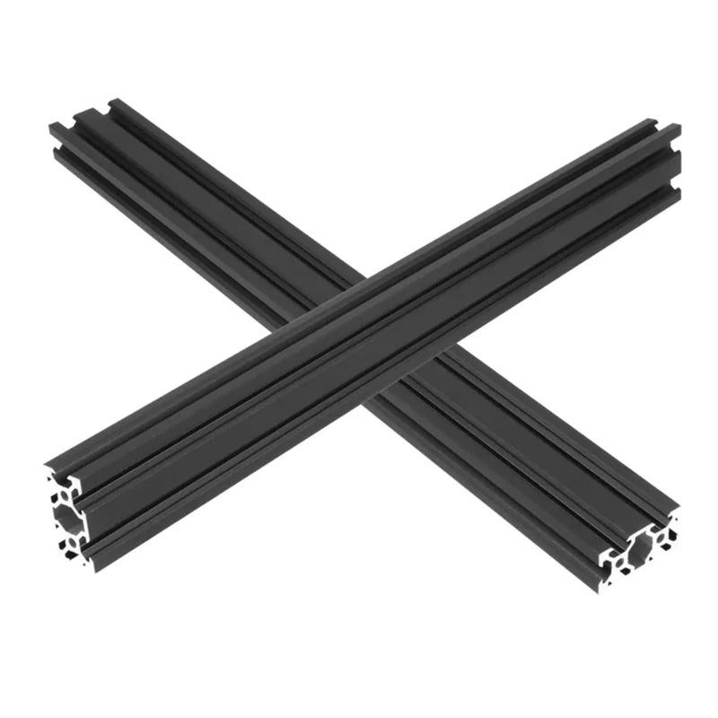 RAHBI 4pcs Black V-Slot 2040 European Standard Industrial Aluminum Alloy Profile 10-1000mm Length Linear Rail for DIY 3D Printer CNC Leisurely(Size:330MM) - Image 3