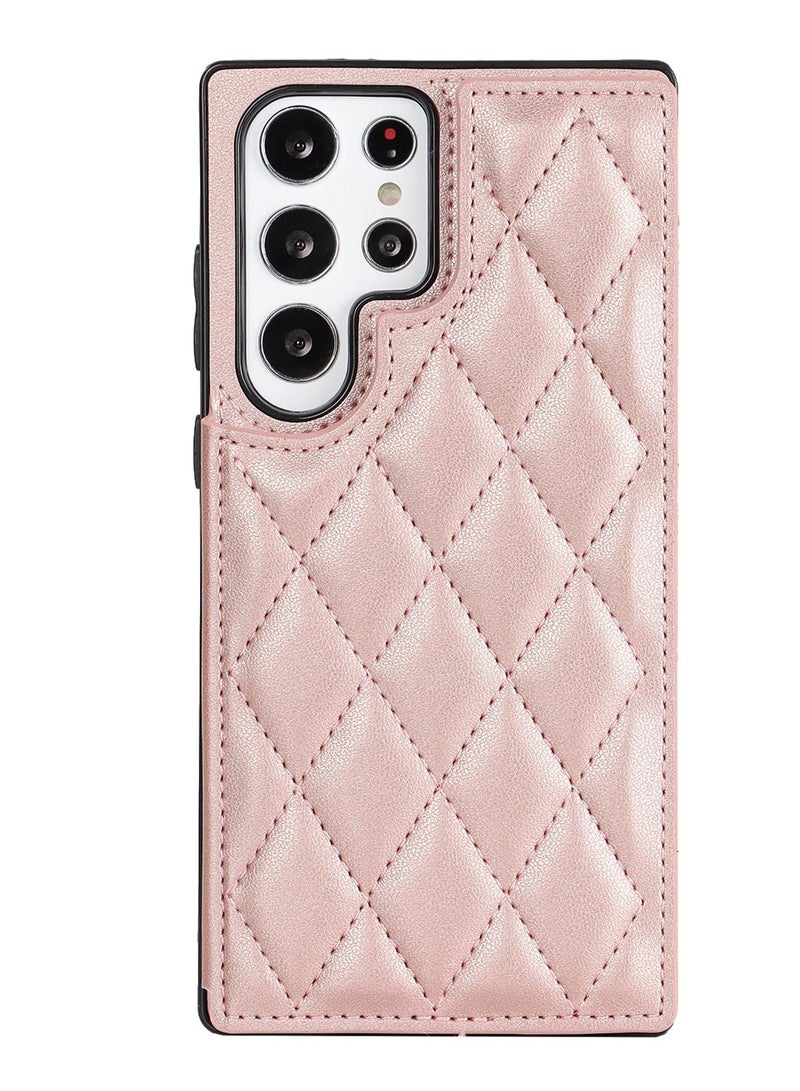 Suteni Magnetic Back Cover Card Slots Leather Phone Case for Samsung - Image 1