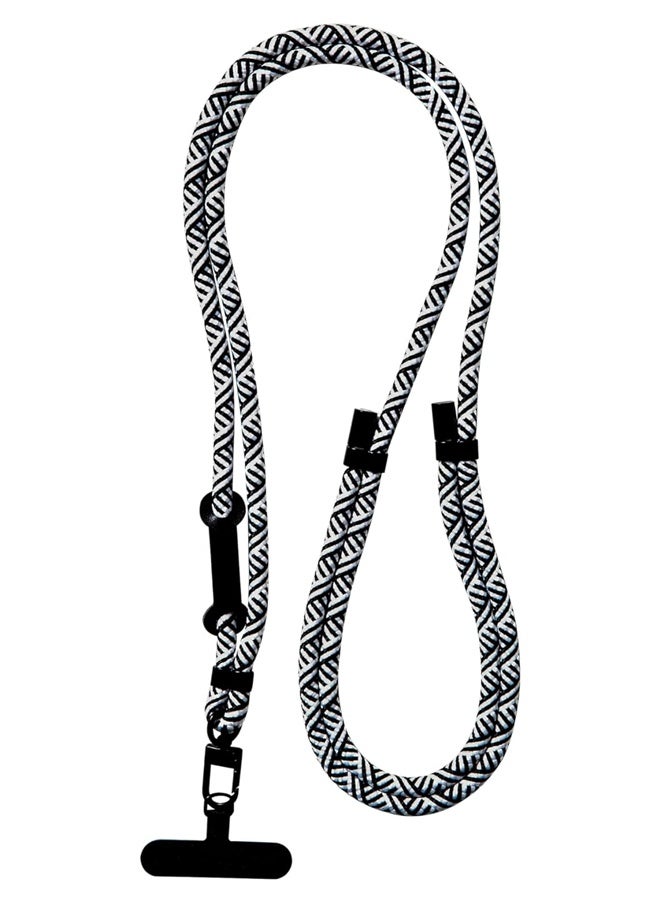 120CM Cell Phone Lanyard Adjustable Nylon Neck Strap Crossbody Thick Rope Lanyard Spacer, with Ultra Thin Patch - Image 1