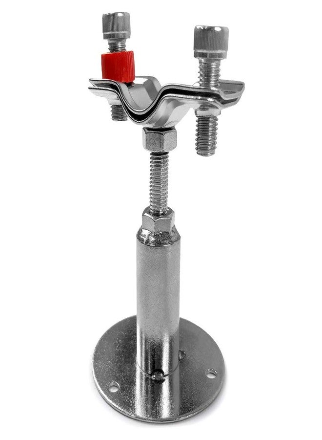 QWORK 2" Wall Mount Ceiling Mount Pipe Support, 1 Pack Adjustable Stainless Steel Bracket Clamp, Ideal for Pipe, Tube or Rod Fixing - Image 3