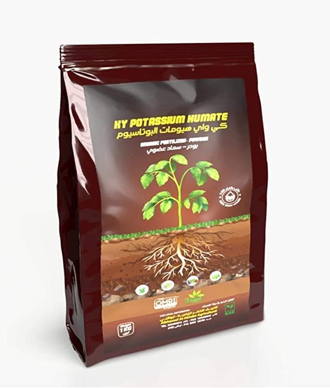 KY Potassium Humate Organic Fertilizer Powder (Humic Acid) - MOCCAE Approved, 1 KG for Garden Care - Image 2