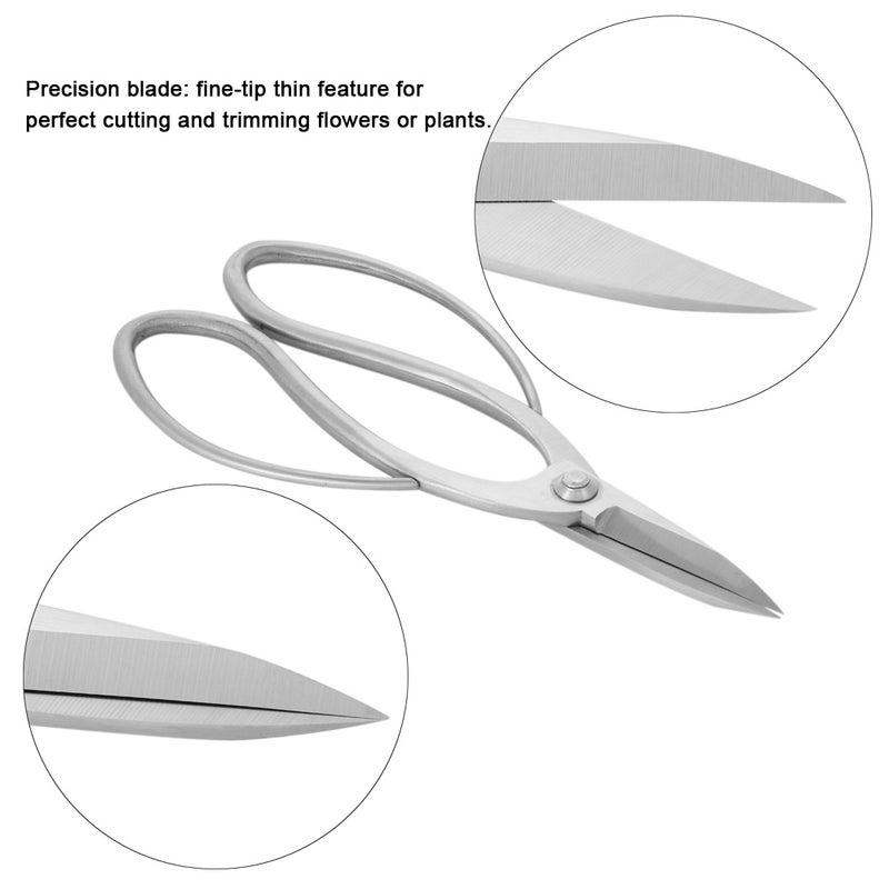 Precision Pruning Shears: High-Grade Stainless Steel Rust-Resistant Sharp Fine-Tip Blades - Ergonomic Soft Grip Handles Bonsai Scissors for Indoor Outdoor Garden Plant Trimming - Image 3