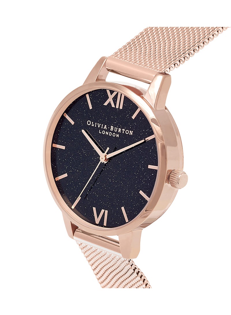 OLIVIA BURTON Women's Analog Round Shape Stainless Steel Wrist Watch OB16GD76 - 34 Mm - Image 2