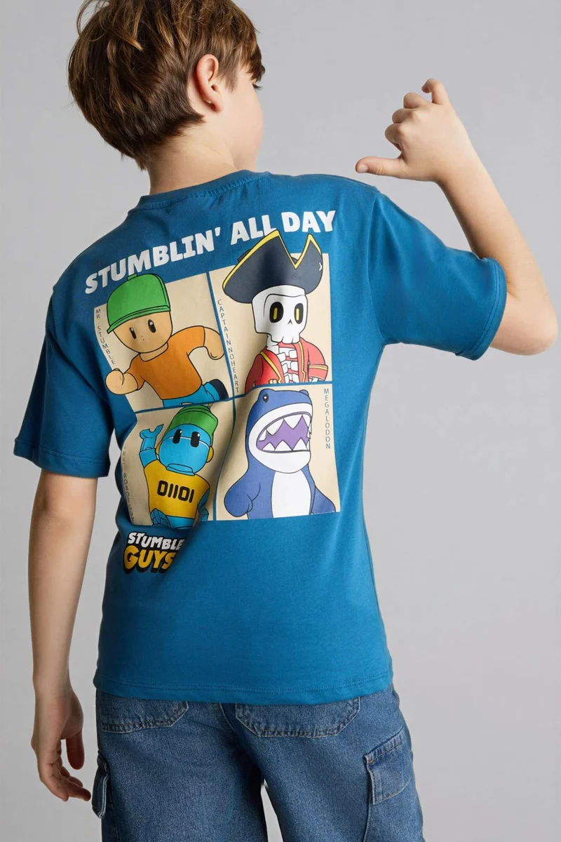 ديفاكتو Boy New Regular Fit Short Sleeve T-Shirt