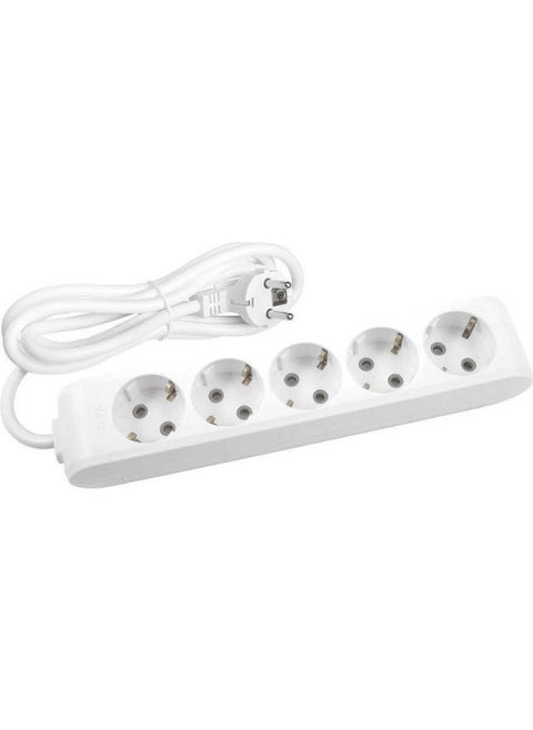 (5-Plus) Five-Plug Socket with Grounded Cable (3x1.5 Ttr) 1 (One) Meter