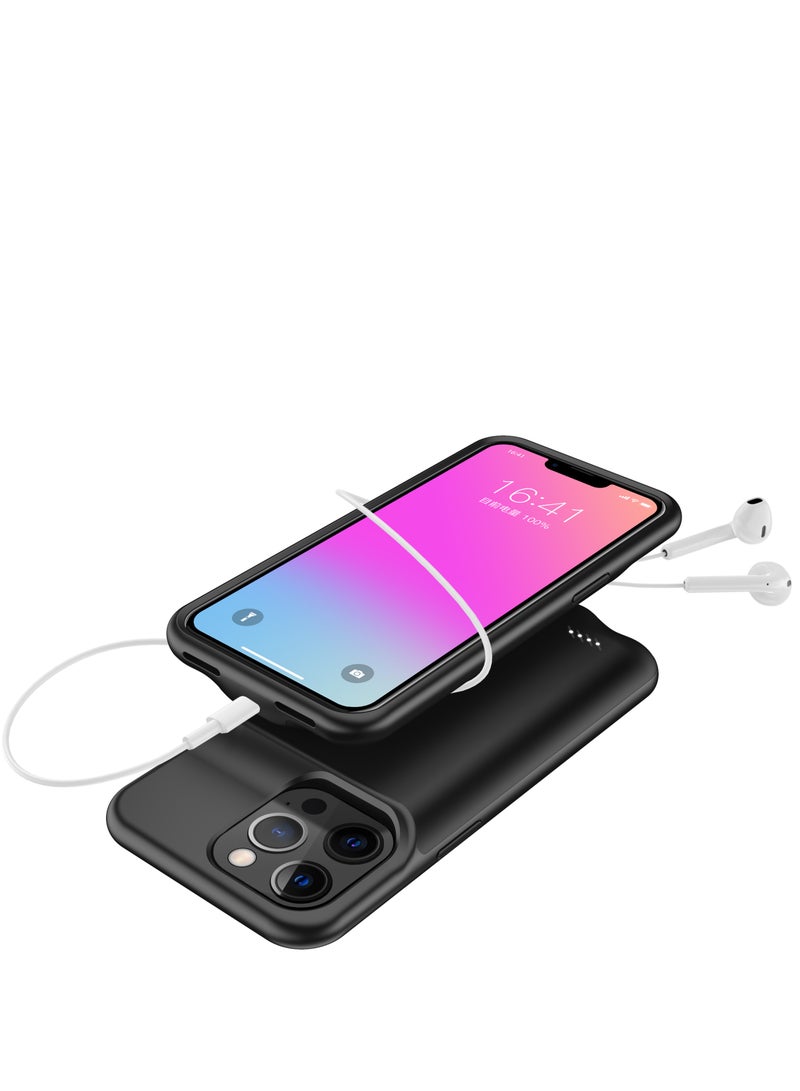 غطاء بطارية سعة 7000 مللي أمبير في الساعة، باور بانك لاسلكي ممتد قابل لإعادة الشحن لهاتف iPhone 13 Pro Max - Image 4