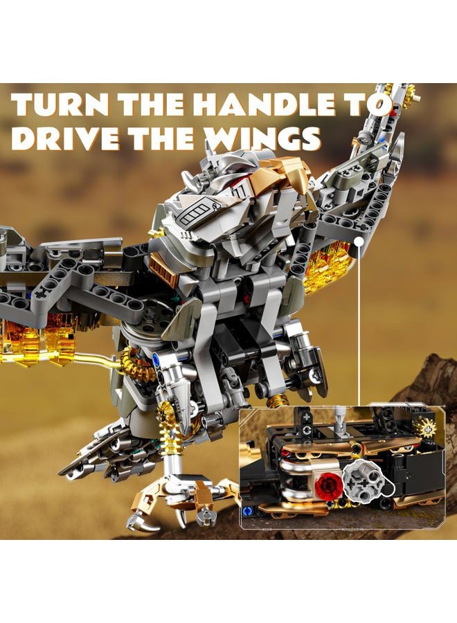 CSNRHG Mechanical Eagle Building Block Set 3D Poseable Model with Articulated Wings & Talons STEM Toy for Kids & Adults Ideal Gift for Engineering, Nature & Animal Lovers - Image 4