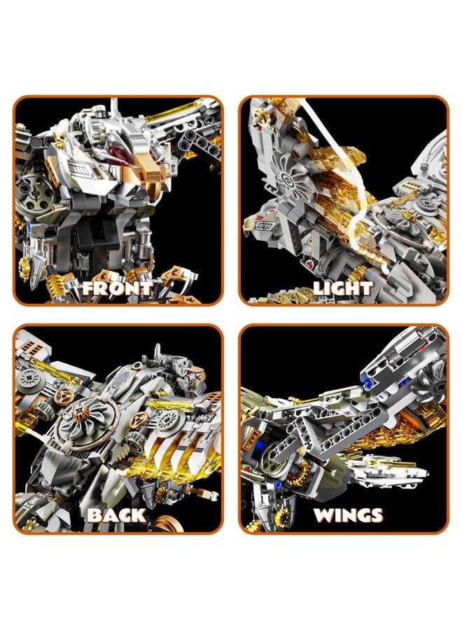 CSNRHG Mechanical Eagle Building Block Set 3D Poseable Model with Articulated Wings & Talons STEM Toy for Kids & Adults Ideal Gift for Engineering, Nature & Animal Lovers - Image 5