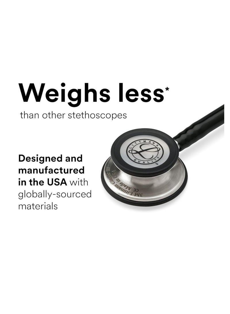 ثري ام سماعة طبية ليتمان كلاسيك 3 - 5620 - لون اسود - Image 4