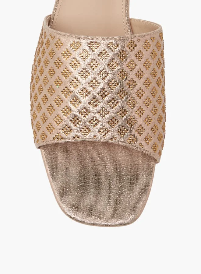 Flora Bella By Shoexpress Women Embellished Slip-On Flat Sandals