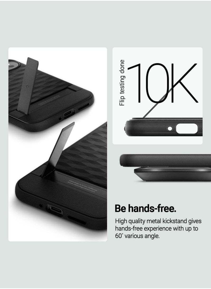 Caseology - Parallax Kickstand for Google Pixel 9 Pro XL Case Cover [Built-in Kick Stand] Military Grade - Black - Image 1