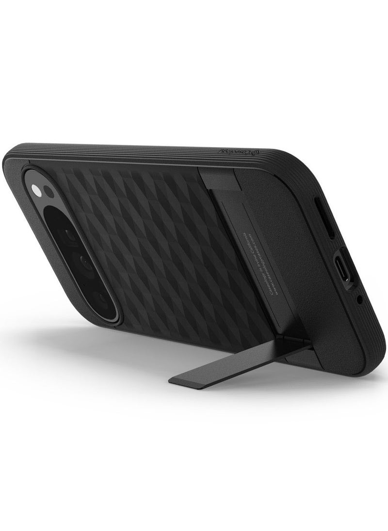 Caseology - Parallax Kickstand for Google Pixel 9 Pro XL Case Cover [Built-in Kick Stand] Military Grade - Black - Image 1
