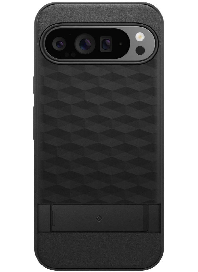 Caseology - Parallax Kickstand for Google Pixel 9 Pro XL Case Cover [Built-in Kick Stand] Military Grade - Black - Image 1