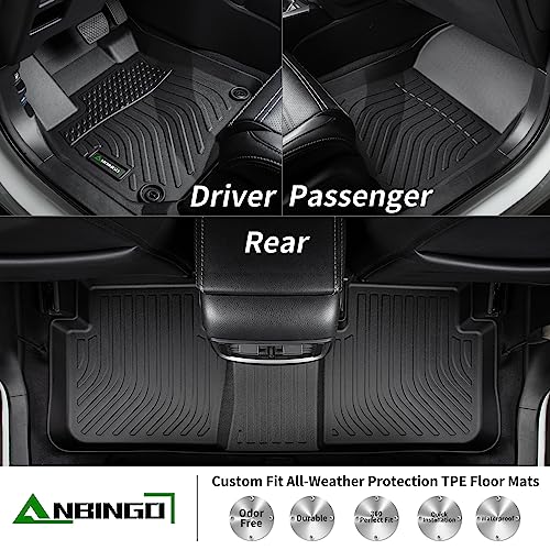 ANBINGO® Floor Mats for Mazda 3 Hatchback/Sedan 2014-2018, All Weather TPE Car Full Set Floor Liners Custom for Mazda 3 Hatchback/Sedan 2014 2015 2016 2017 2018 Accessories - Image 2