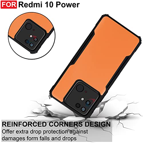 CEDO Backcover for Redmi 10 Power / 10C / Redmi 10 (4G) | Camera Protection Shockproof Bumper-Edge | Acrylic Crystal Clear 360 Degree Protection TPU+PC | Transparent Eagle Back Case Cover (Black) - Image 4