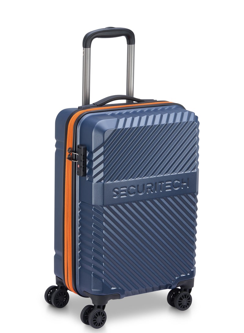 DELSEY Securitech By Delsey Patrol Expendable Double wheel cabin trolley luggage bag 55cm Blue - Image 2