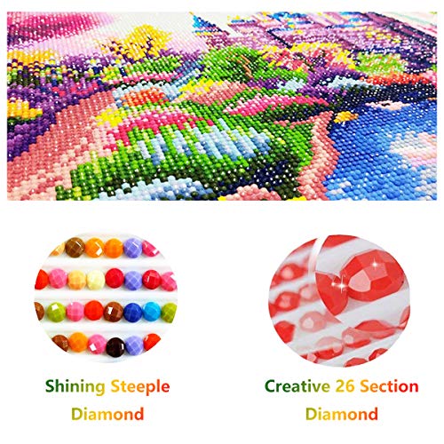 Diymood DIY 5D Diamond Painting Kits for Adults Religion Virgin Mary - Diamond Art Kits for Adults Women | Full Drill Round | Crystal Mosaic Picture | Beginner | Home Wall Decor | 16x20 Inch - Image 5