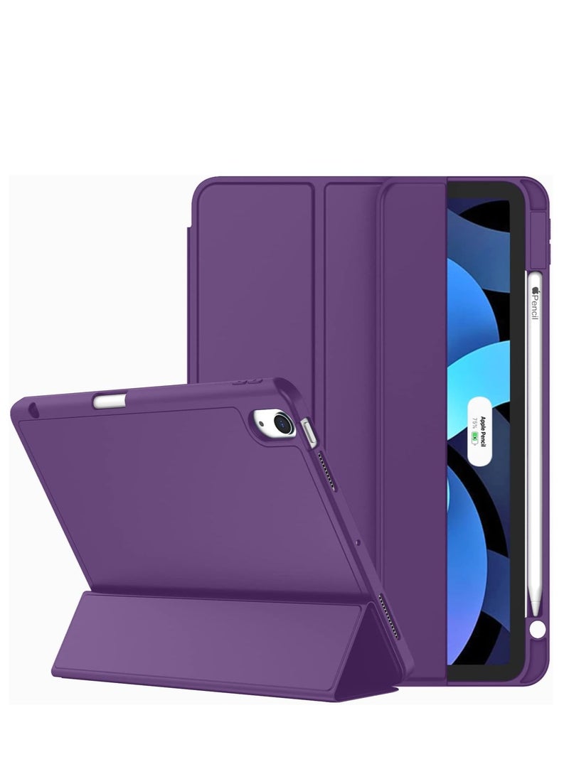 IAF ELTRAZONE Smart Case for iPad Air - Fits 6th Gen 11-Inch (2024), 5th & 4th Gen 10.9-Inch (2022/2020) - Dark Purple, Touch ID Support, Auto Wake/Sleep  - Image 1