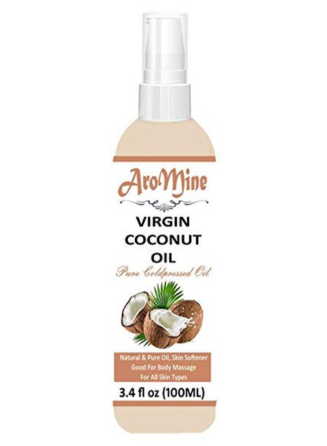 AroMine Pure & Cold Pressed Virgin Coconut Oil For Hair Growth, 100 ml - Image 1