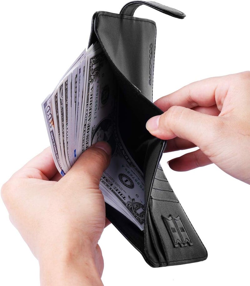 PASCACOO Passport Holder Wallet RFID Blocking Leather Card Holder Travel Accessories for Women Men - Image 5