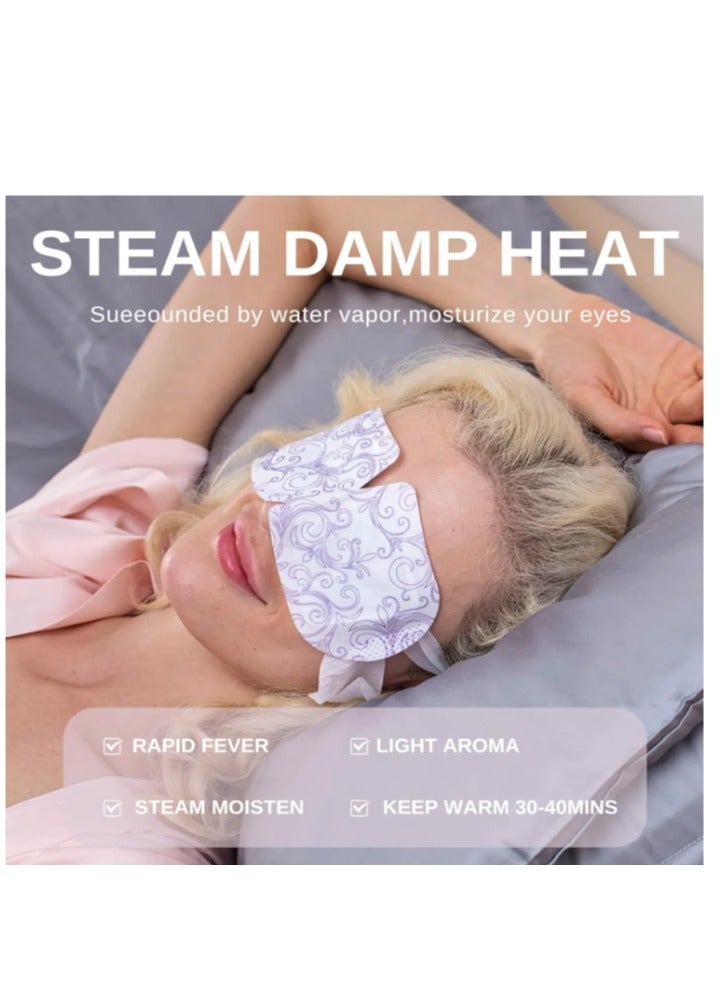 43℃ 10 Pcs Steam Eye Mask, Mugwort Heated Eye Mask, Disposable Self-Heating Eye Mask, Eye Care for Dry Eyes, Dark Circles, Puffy Eyes, Puffiness, Eye Fatigue  - Image 3