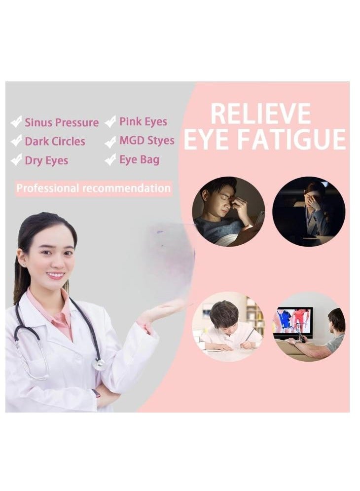 43℃ 10 Pcs Steam Eye Mask, Mugwort Heated Eye Mask, Disposable Self-Heating Eye Mask, Eye Care for Dry Eyes, Dark Circles, Puffy Eyes, Puffiness, Eye Fatigue  - Image 2