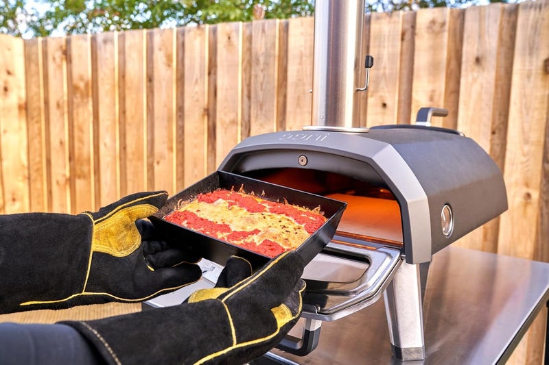 ooni Kitchen Gloves - Pizza Oven Gloves - Leather Gloves with Aluminium Insulation - BBQ Gloves - Heat Resistant Pizza Oven Gloves - Image 5