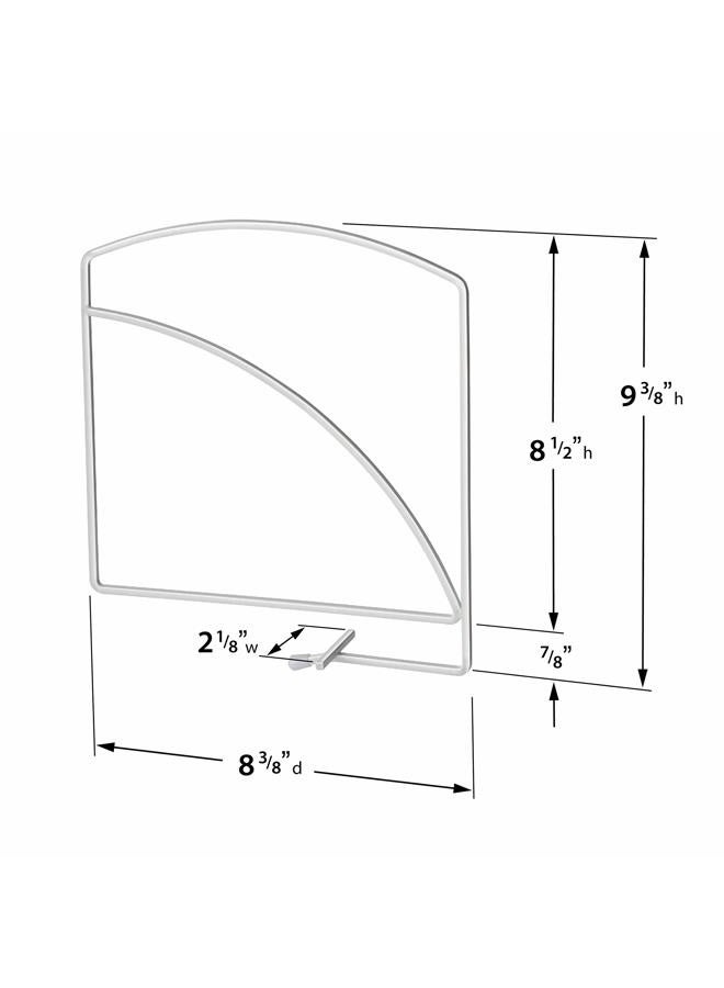 Lynk Shelf Dividers - Closet Shelf Organizer (Set of 2) - White - Image 5