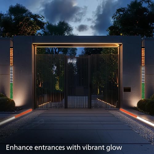 Vespa Tricolor LED Strip Rope Lights | 40 Feet of 1500 Led Heavy-Duty Silicon Pixel TIRANGA Fairy Strip Lights | Perfect for Home Décor, Balconies, and Outdoor & Indoor Spaces - Image 3