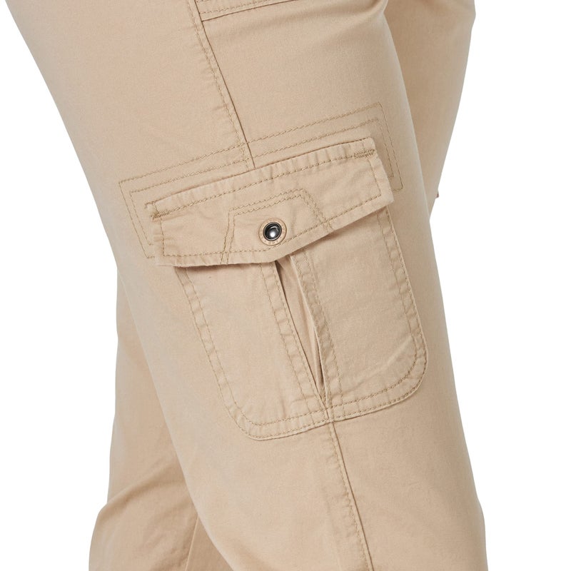 Lee Women's Relaxed Fit Austyn Knit Waist Cargo Capri Pant, CafÃ©, 16 - Image 3