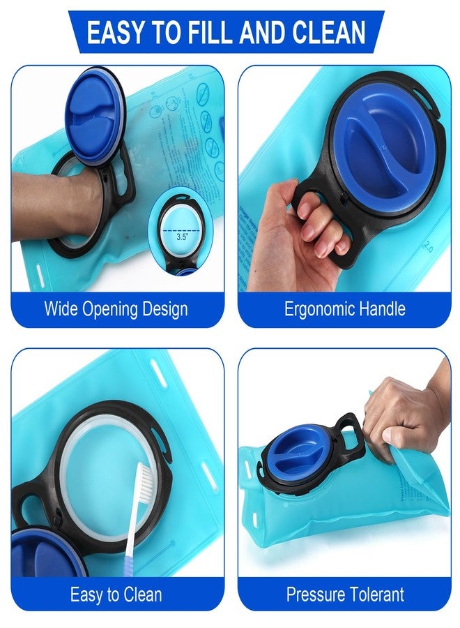 MIYCOO Hydration Bladder, 2L Leak Proof Water Bladder for Hiking Backpack, BPA Free Wide Opening Water Reservoir Bag for Camping, Running, Cycling, Climbing - Image 2