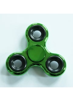 Triangle Fingertip Gyro Camouflage Printing Gyro Finger Leaf Spiral Decompression Rotating Toy Black Wukong Gyro-Color:Three-leaf Iron Block Electroplated Green