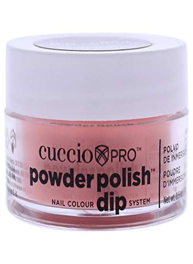 Cuccio Colour Powder Nail Polish  Lacquer For Manicure And Pedicure  Highly Pigmented Powder That Is Finely Milled  Durable Finish With A Flawless Rich Color  Easy To Apply  Peach  0.5 Oz  - Image 1