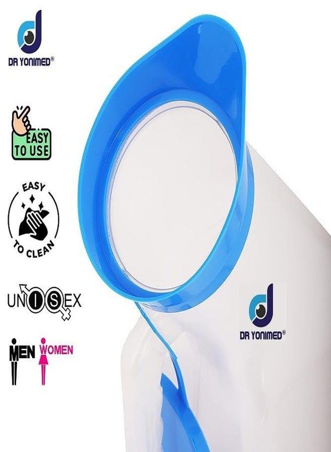 Dr Yonimed Unisex Urine Pot 1000 ml Multipurpose Polypropylene Autoclavable Urinal For Men & Women (Pack of 1) Urine Pot With Cap Urine Collector for Male, Female & Bedridden Patient Adults - Image 4