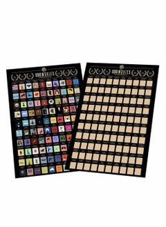 Y&D Scratch Off Poster, 100 Movies Poster - Easy to Scrape Down, Best Birthday for Movie Lovers  - Image 4