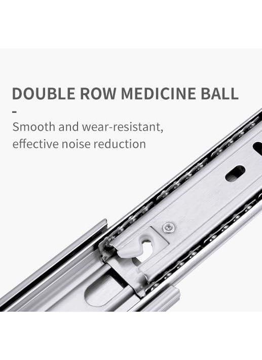 Volo Volo 14 inch Mild Steel Heavy Duty Telescopic SlideDrawer Channel Silver  - Image 5