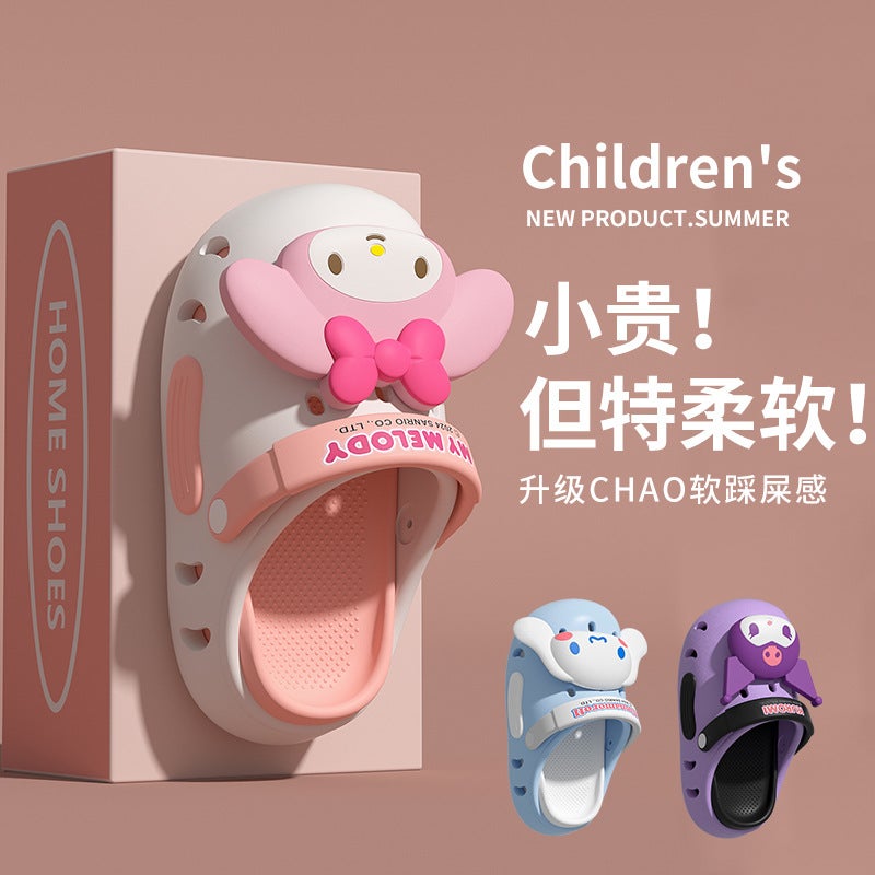 نعال ميلودي للأطفال للفتيات صيفي للأطفال الرضع داخل المنزل باوتو غير قابل للانزلاق للأولاد - Image 2
