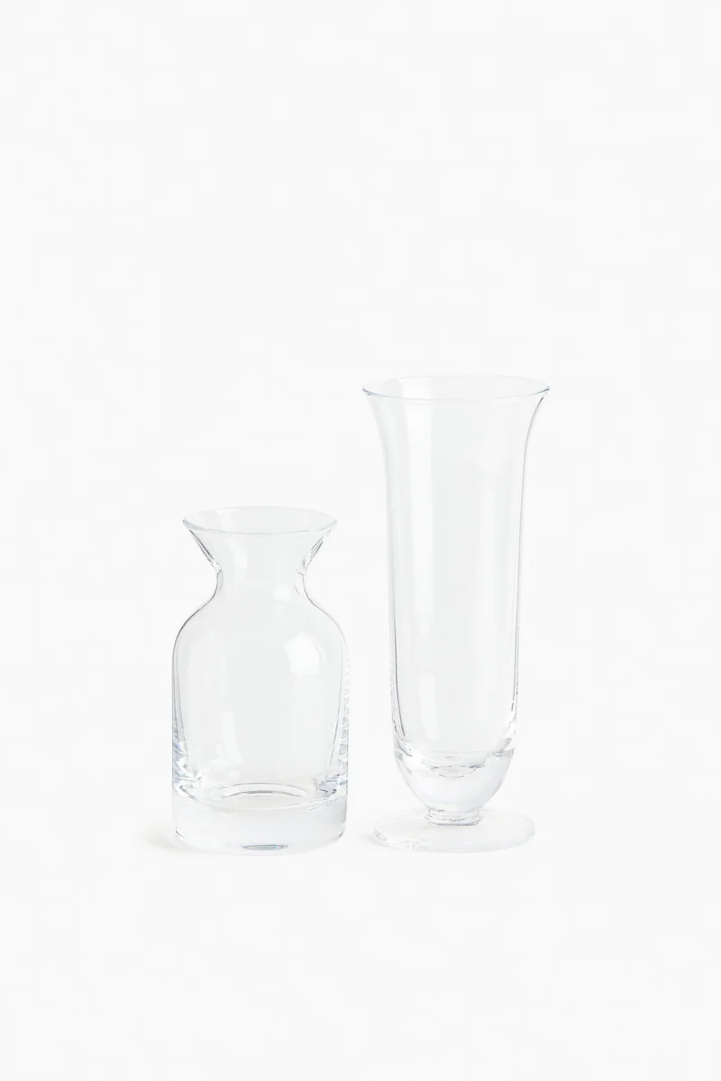 H&M 2-pack mini glass vases