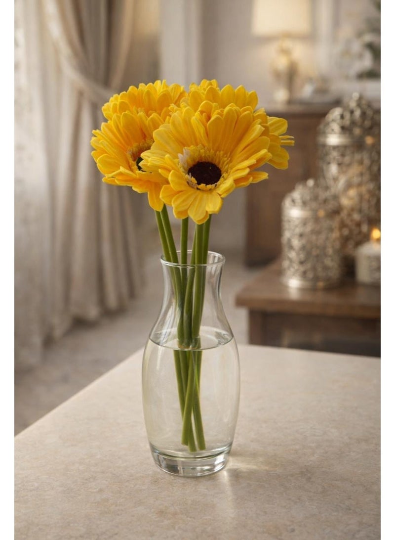 Premium Artificial Flower Bouquet with Natural Touch – Bright Yellow - Image 2