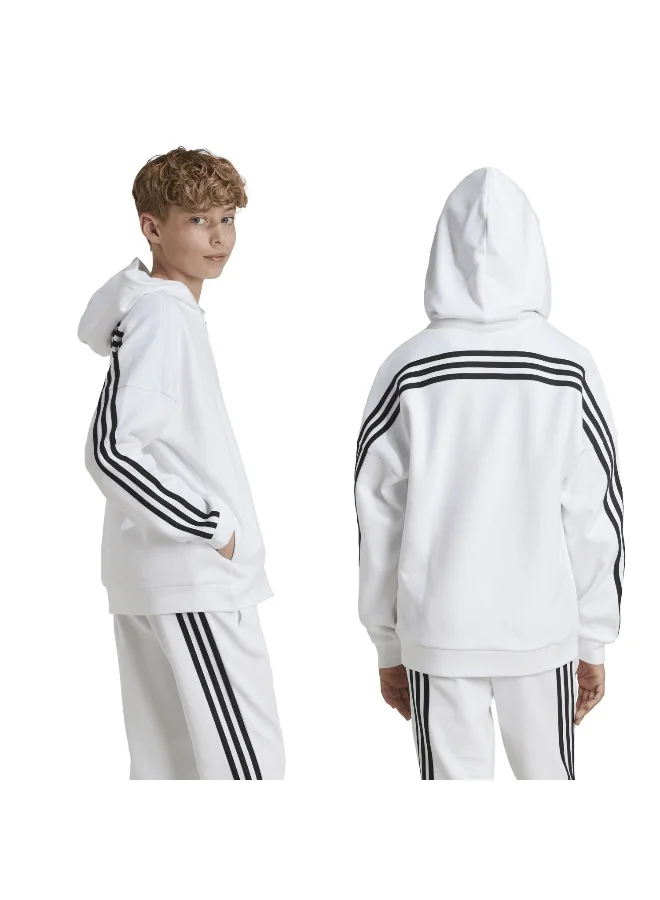 adidas قمصان تدريب رياضية للأطفال للجنسين باللون الأبيض