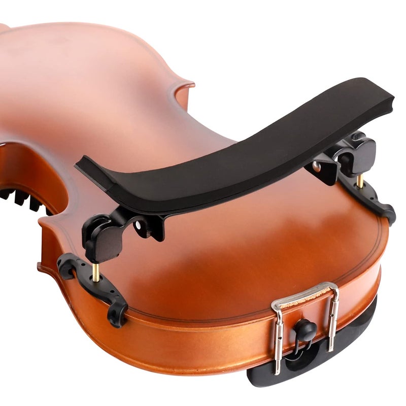 SUEWIO Violin Shoulder Rest for 4/4 Size, Premium Aluminum Alloy Violin Shoulder Rest with Thicken Comfortable Foam Pad & Height Adjustable Feet - Image 1