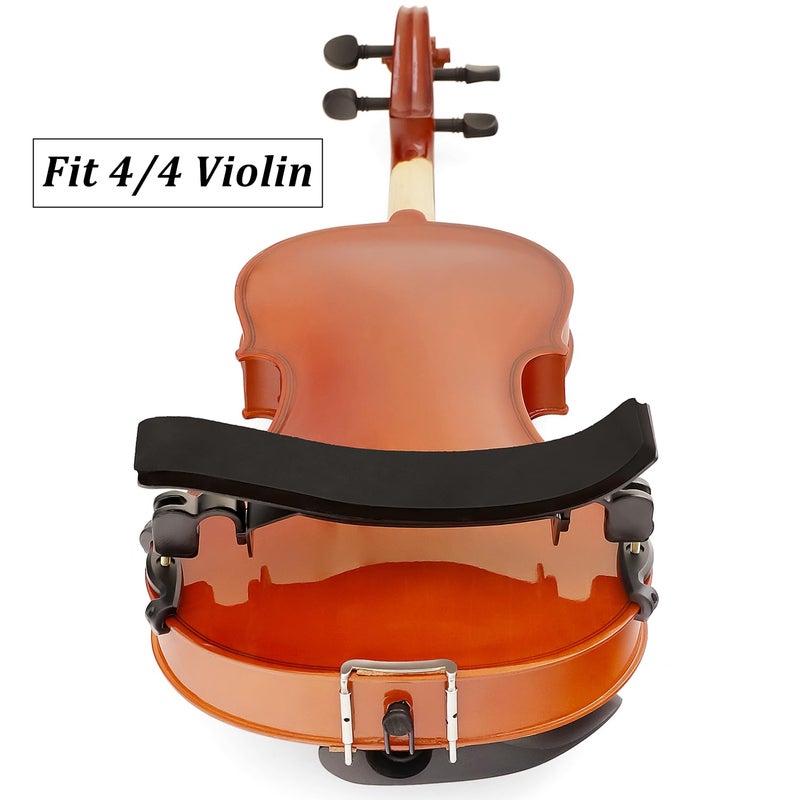 SUEWIO Violin Shoulder Rest for 4/4 Size, Premium Aluminum Alloy Violin Shoulder Rest with Thicken Comfortable Foam Pad & Height Adjustable Feet - Image 4